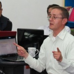 Docentes inician taller sobre Desarrollo del Pensamiento aplicado a las áreas académicas, consultor John Marín Magíster en Educación de la Universidad Javeriana